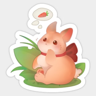 Rabbits sweet dream Sticker